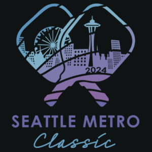 2024 Seattle Metro Classic - Womens Paragon Performance T-Shirt (Purple) Design